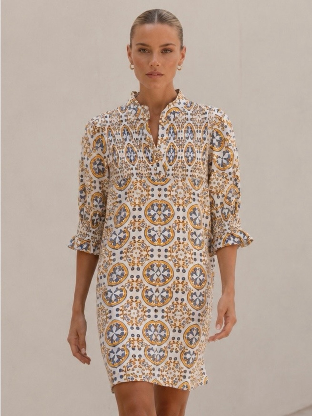 TAYLOR TILLMAN New York Aubrey Dress in Venecian Vibes Print NWT Size Small
